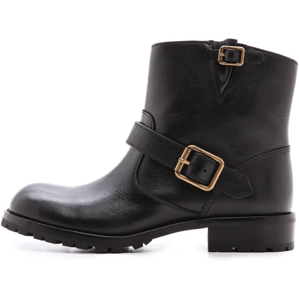 Marc by Marc Jacobs Black Buckle Moto Boot